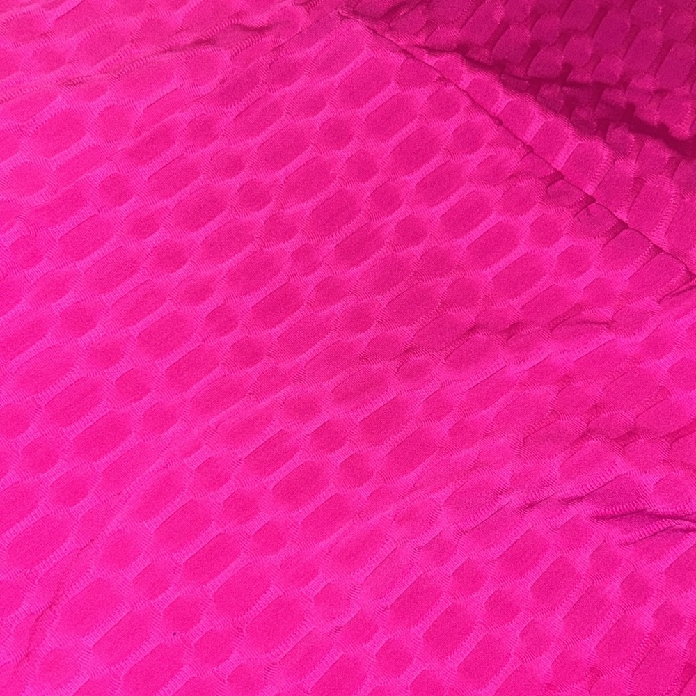 Hot Pink Honeycomb Biker Shorts